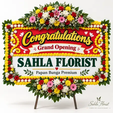 Papan Bunga Ucapan Selamat Cipondoh